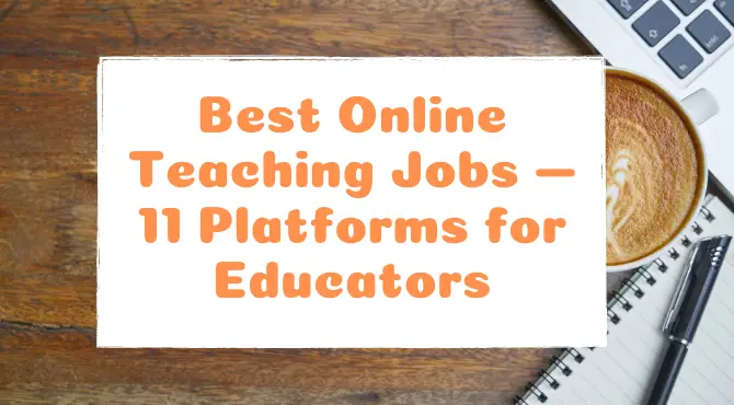 Best Online Teaching Jobs