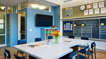 A Blue Classroom