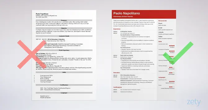 Teacher Resume Example Teacher Resume Example