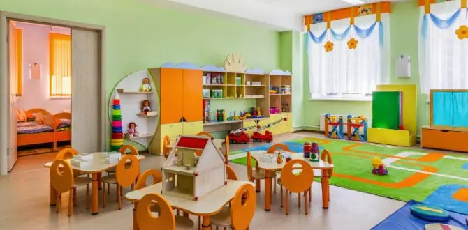 colorful preschool classroom