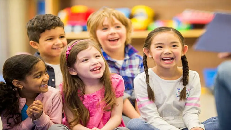 children in school smiling