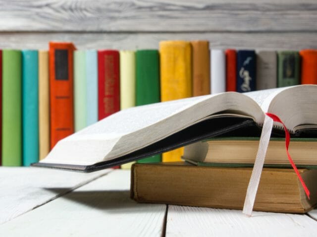 books on the table