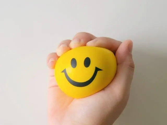 smiley slime stress ball